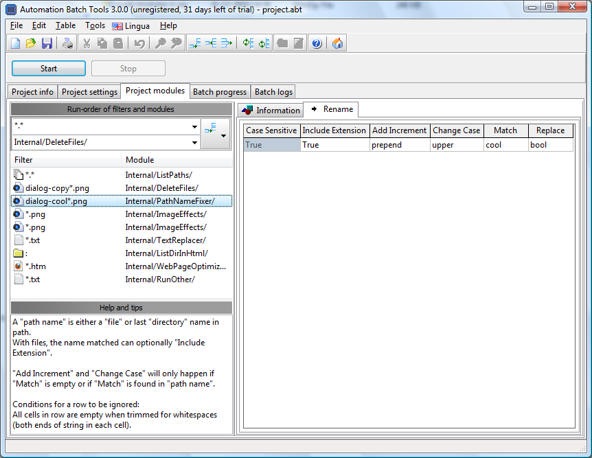 MultiBatcher is a tool for automation and batch processing of computer tasks. Screen Shot